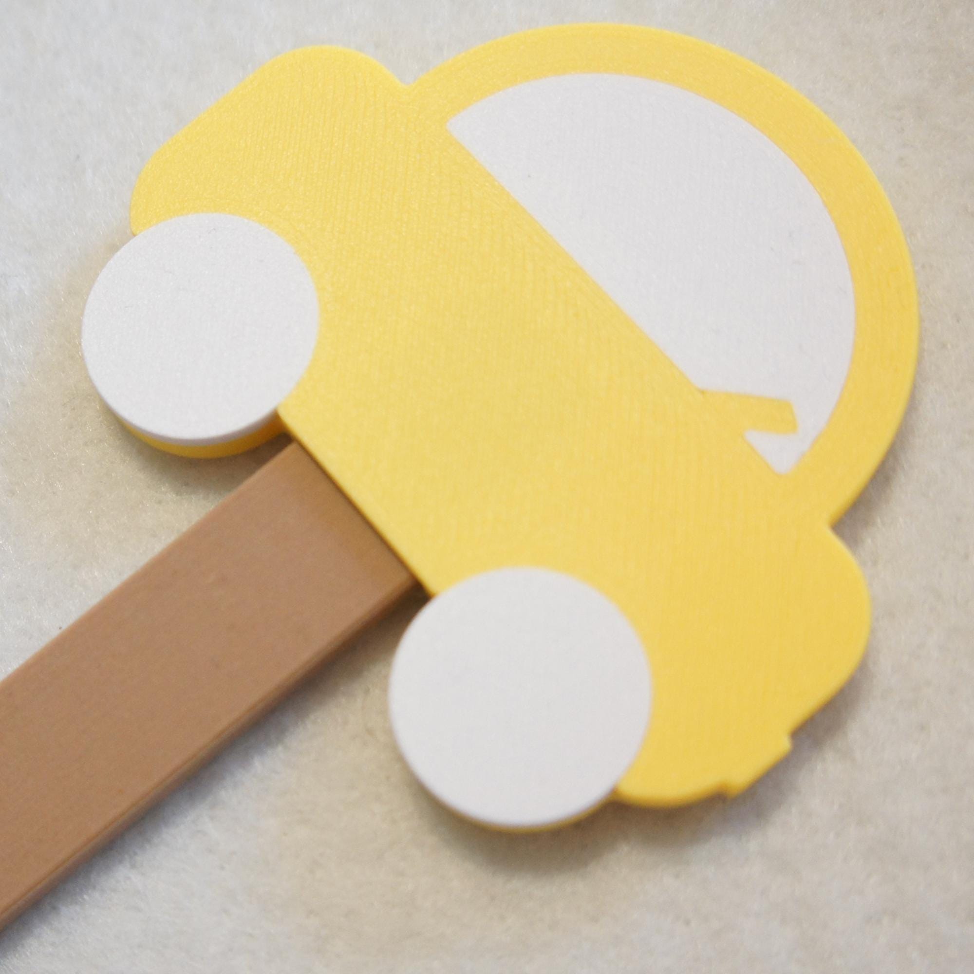 Colorful Car Coat Hook: 3D Printed Kids Room Decor