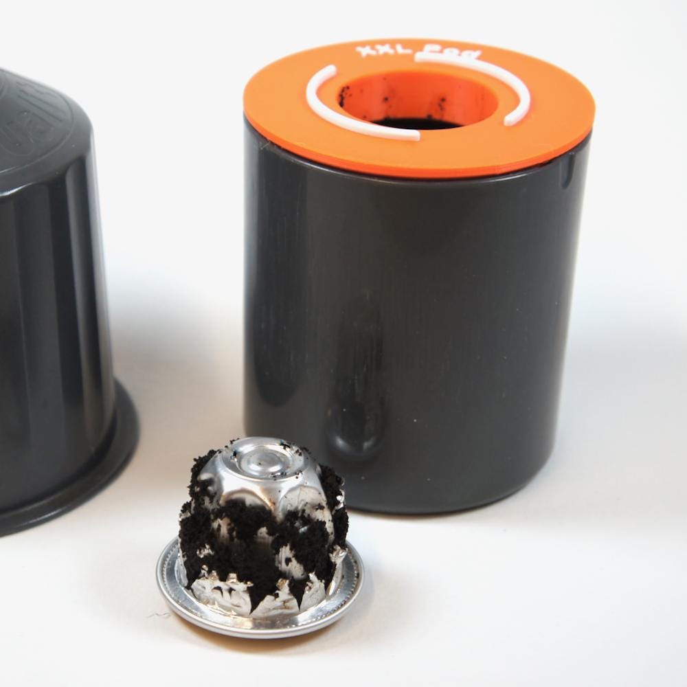 Fat Papa XXL Pod Adapter for Dualit EcoExpress Coffee Pod Recycler