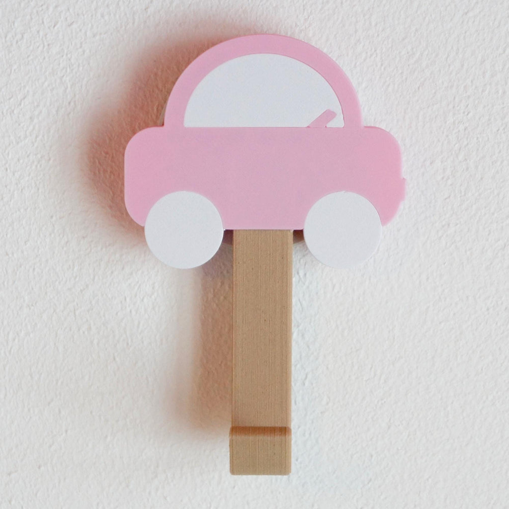 Colorful Car Coat Hook: 3D Printed Kids Room Decor