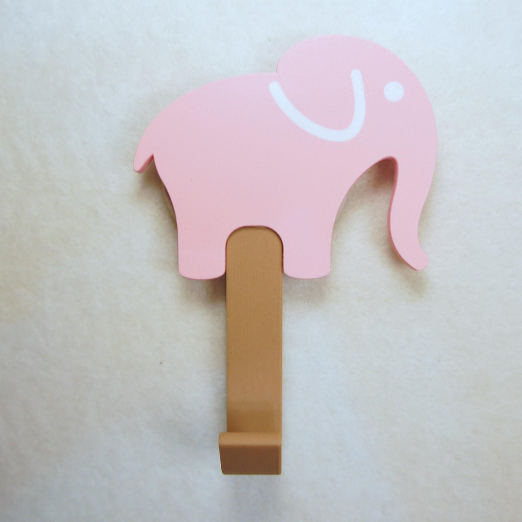 Colourful Childs Elephant Clothes or Coat Hook