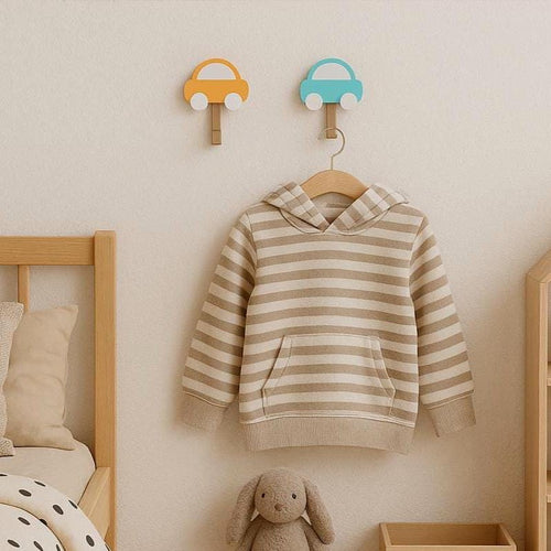 Colorful Car Coat Hook: 3D Printed Kids Room Decor