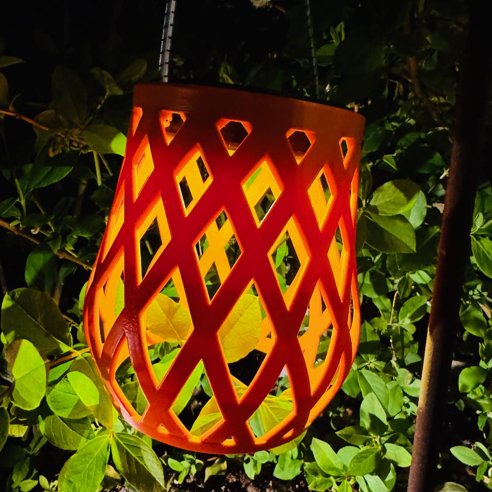 Garden Solar Lantern Light with loop cord - Colourful and bright