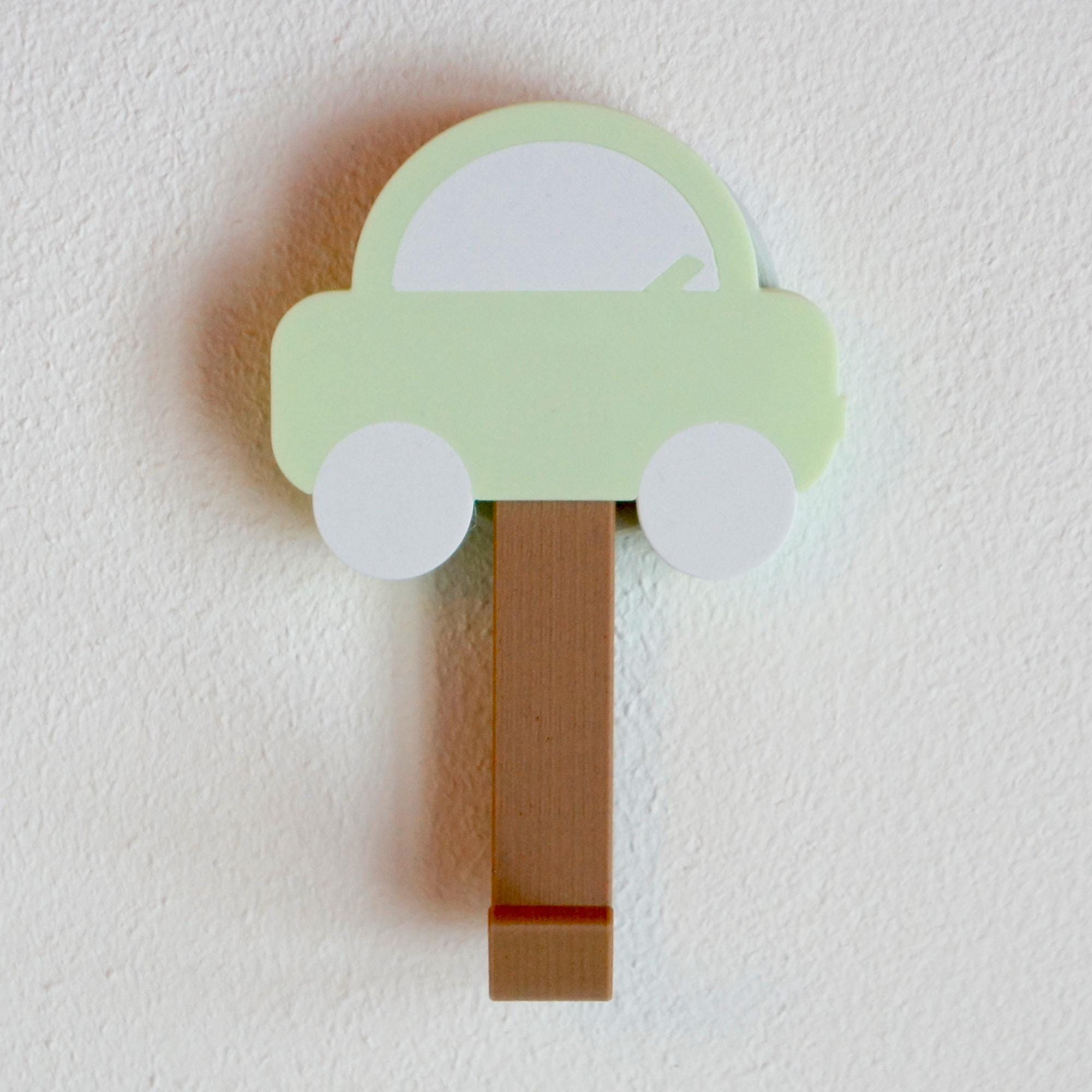 Colorful Car Coat Hook: 3D Printed Kids Room Decor