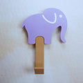 Colourful Childs Elephant Clothes or Coat Hook