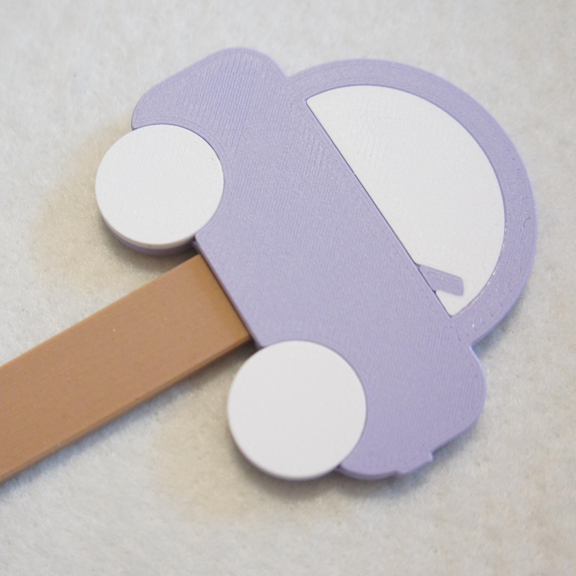 Colorful Car Coat Hook: 3D Printed Kids Room Decor