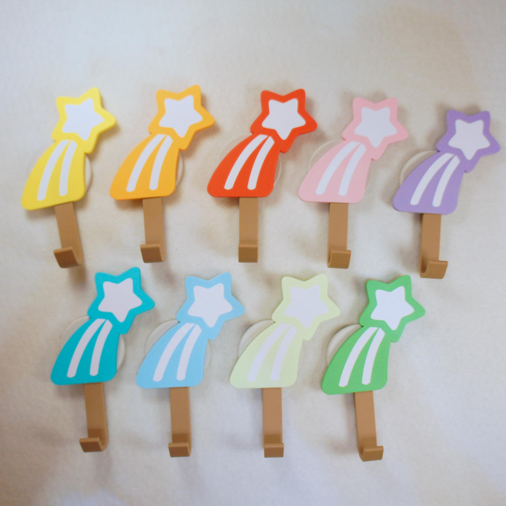 Colourful Childs Shooting Star Clothes or Coat Hook