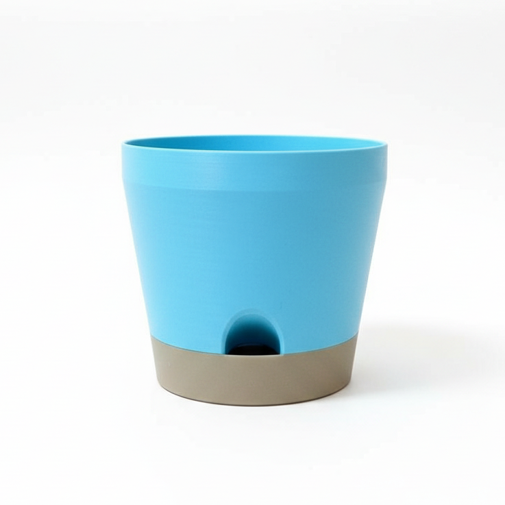 Self-Watering Plant Pot in white lightbox